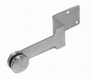 Vinkel med glassadapter Ø 50mm, AISI 304, SATIN