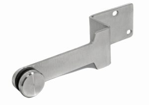 Vinkel med glassadapter Ø 40mm, AISI 304, SATIN