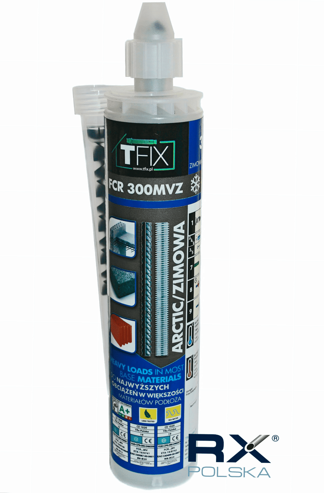 KALDT kjemikalieanker 300ml + 1 stk. blandedyse