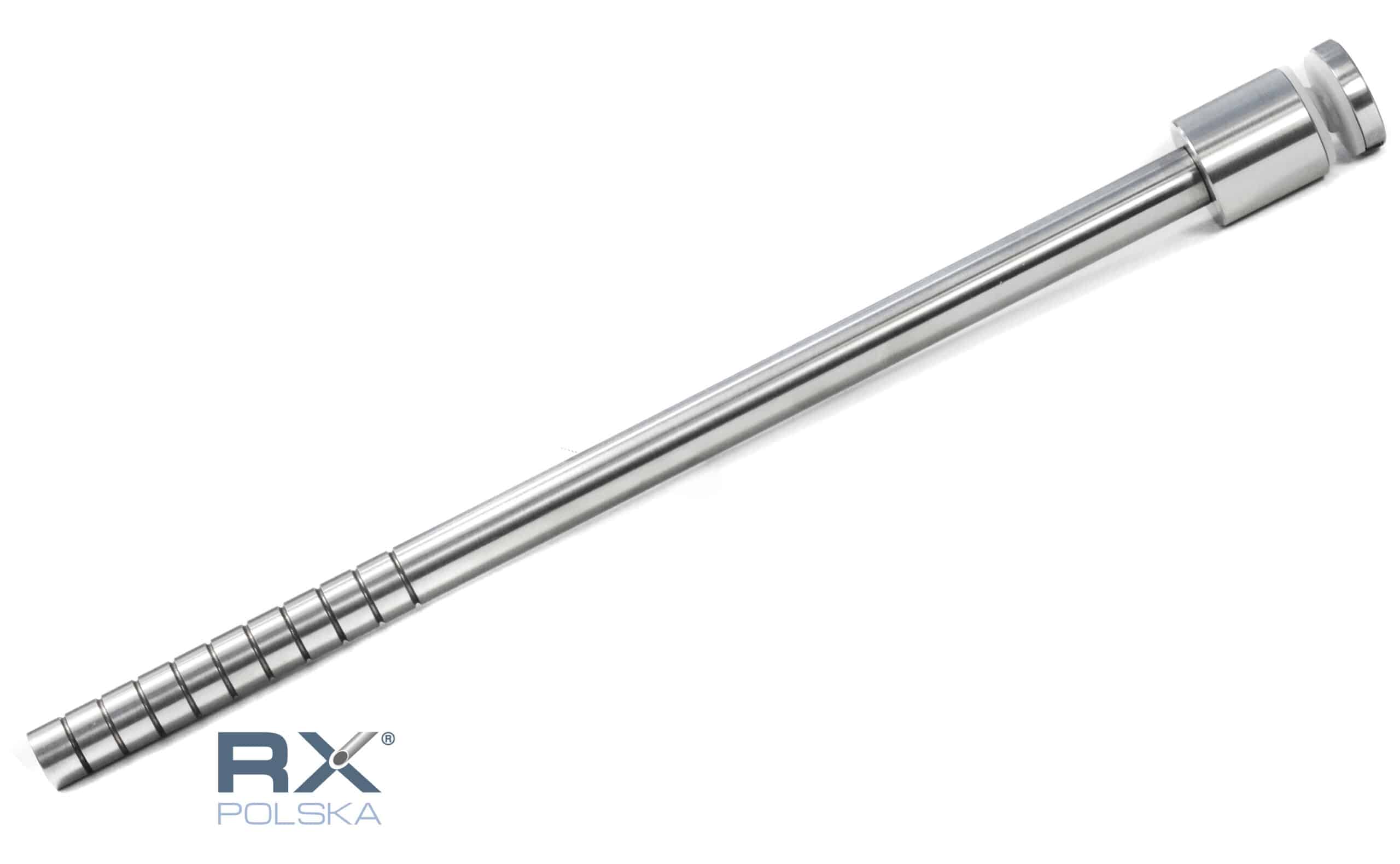 Glassholder Portfenetr Ø 30mm med stang 16x320mm, AISI 304, SATIN