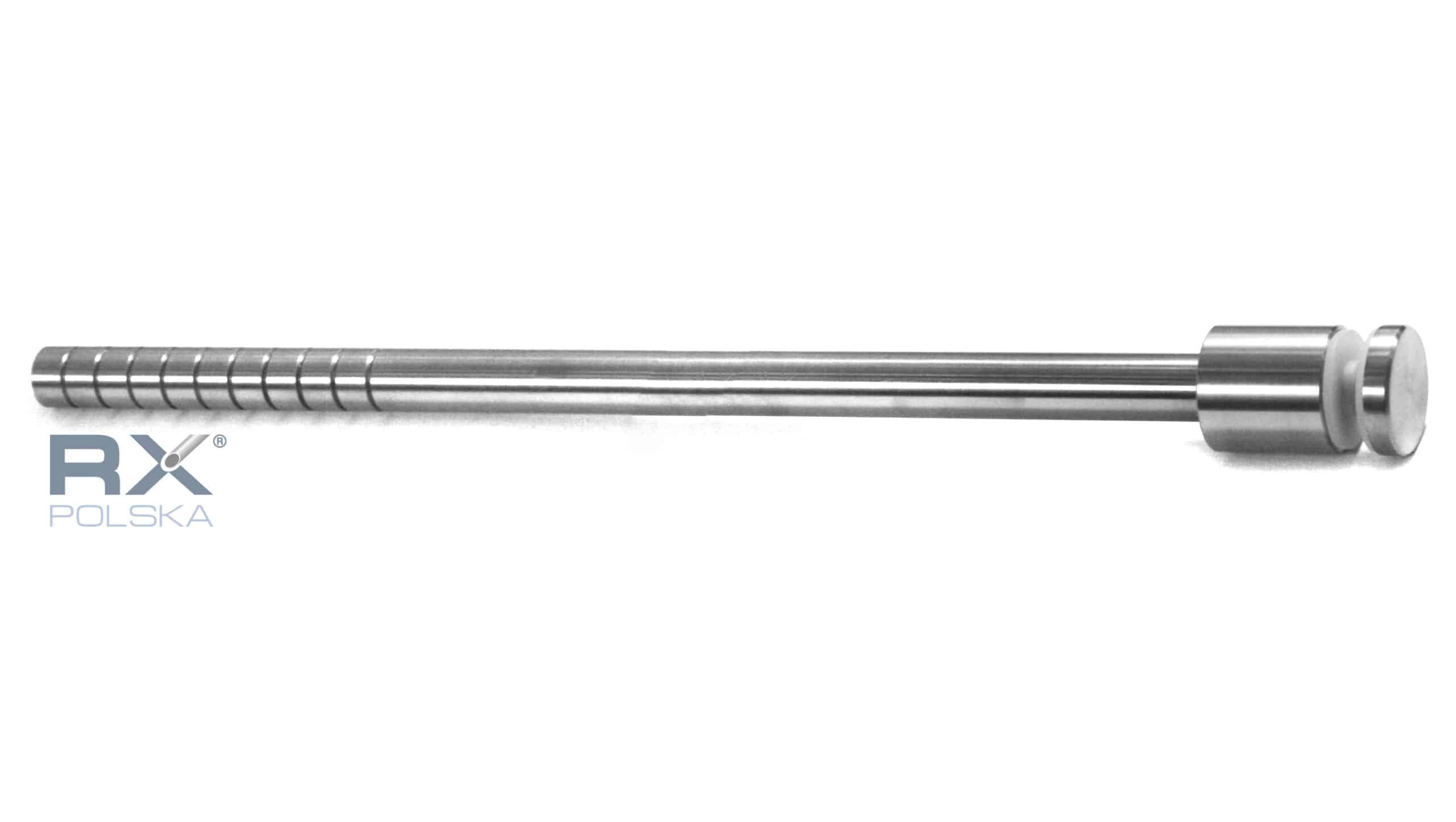 Glassholder Portfenetr Ø 30mm med stang 16x320mm, AISI 304, SATIN - Bilde 3