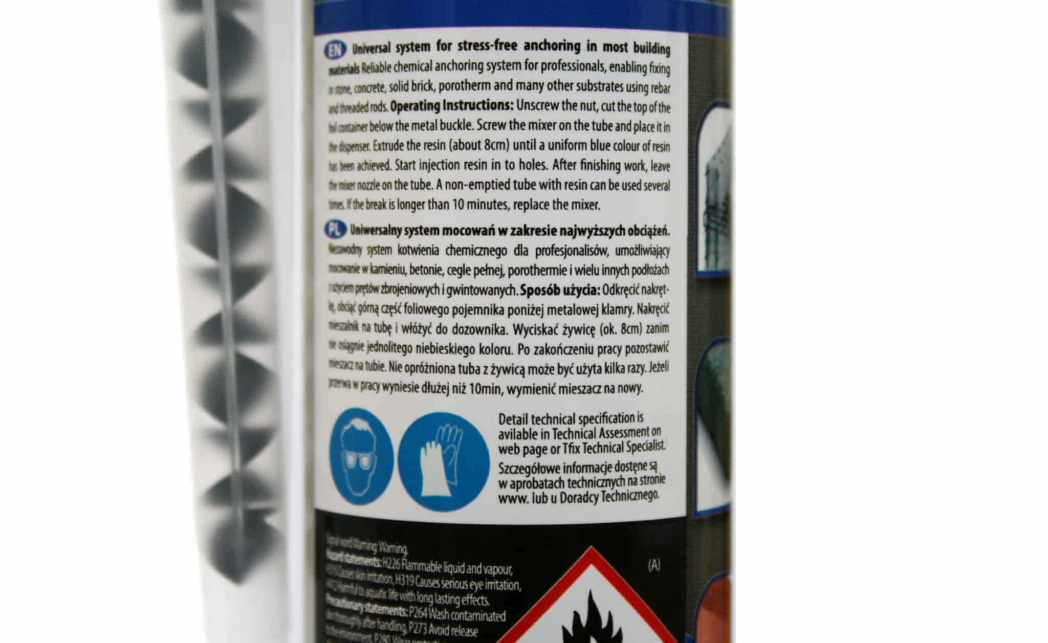 KALDT kjemikalieanker 300ml + 1 stk. blandedyse - Bilde 6