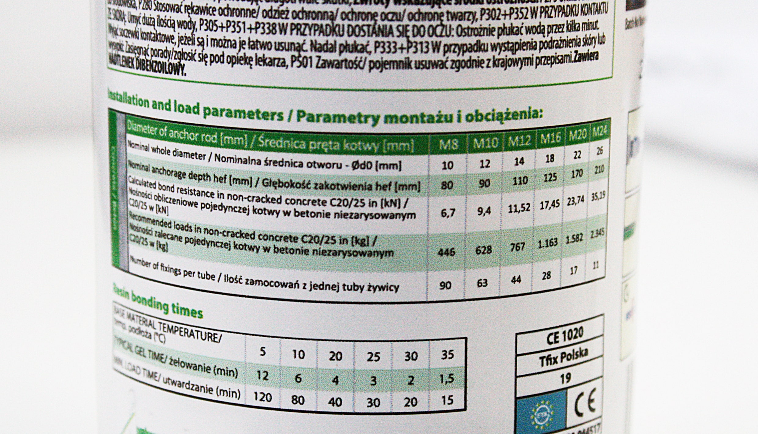 Universal kjemikalieanker 300ml + 1 stk. blandedyse - Bilde 6