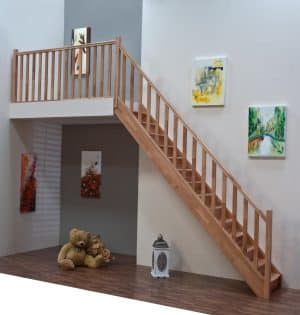 Home tretrapp i Bøk - rett trapp