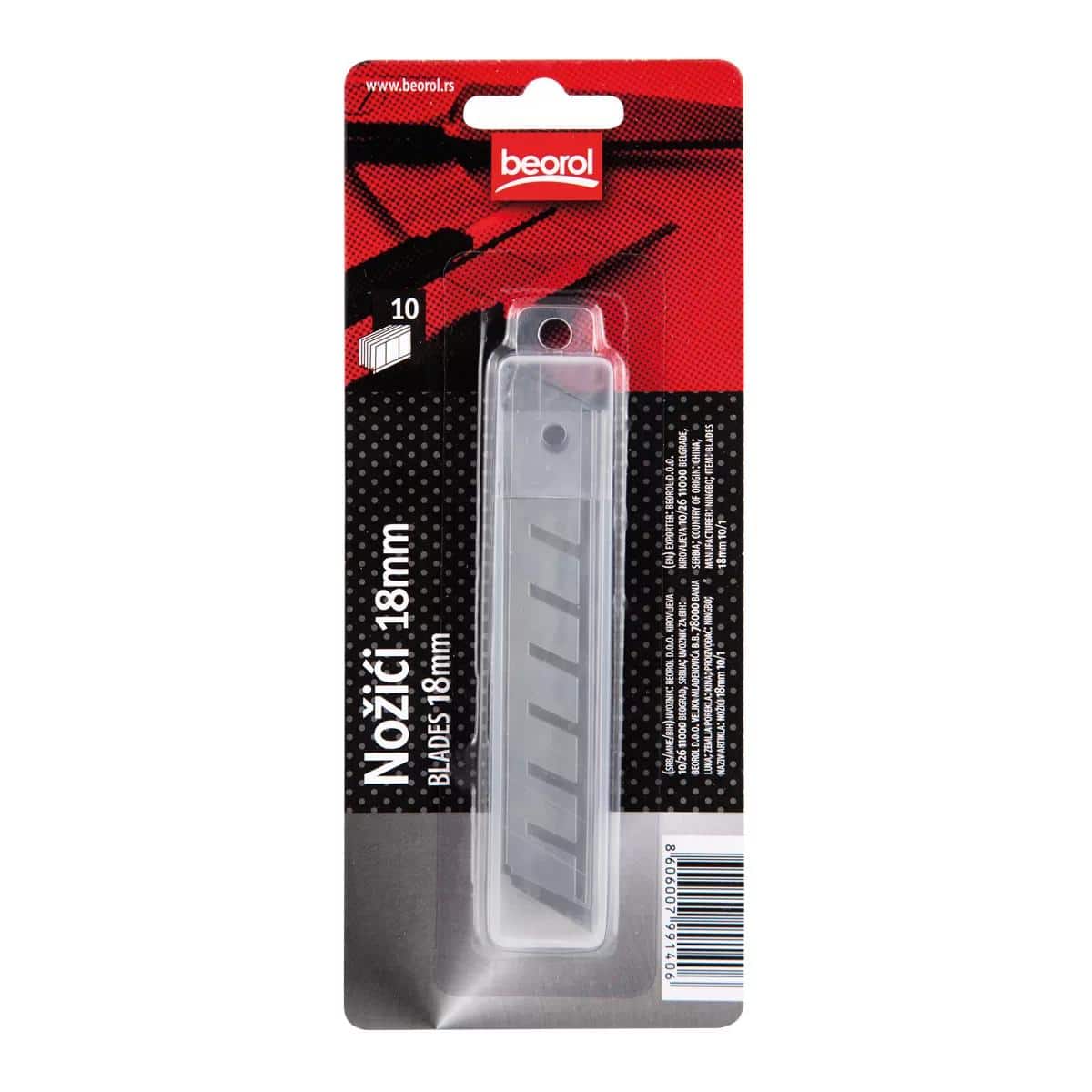 BLADER FOR TAPETKNIV 18 MM – PAKKE MED 10 BLADER