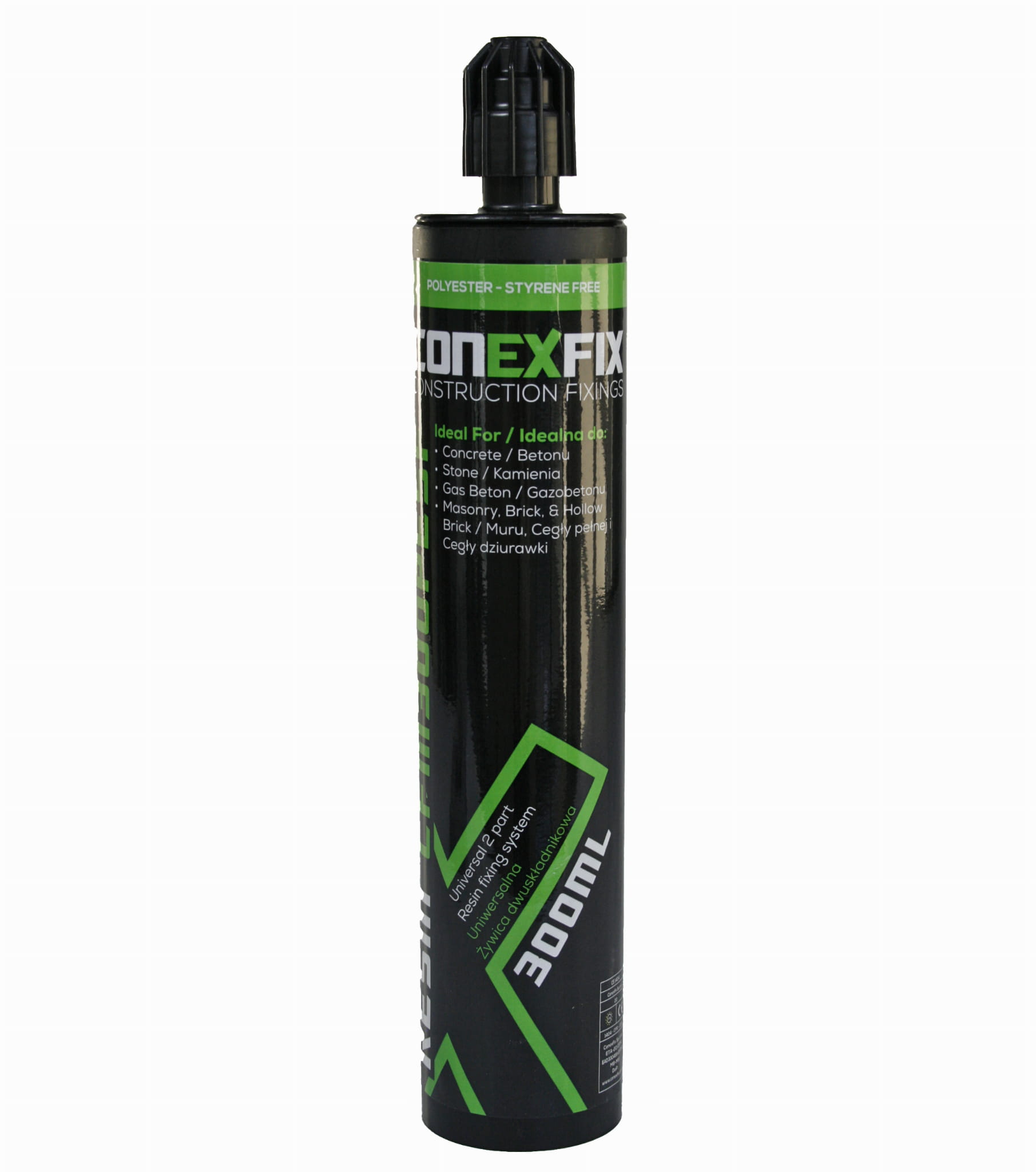 Universal kjemikalieanker 300ml + 2 stk. blandedyse - Bilde 2