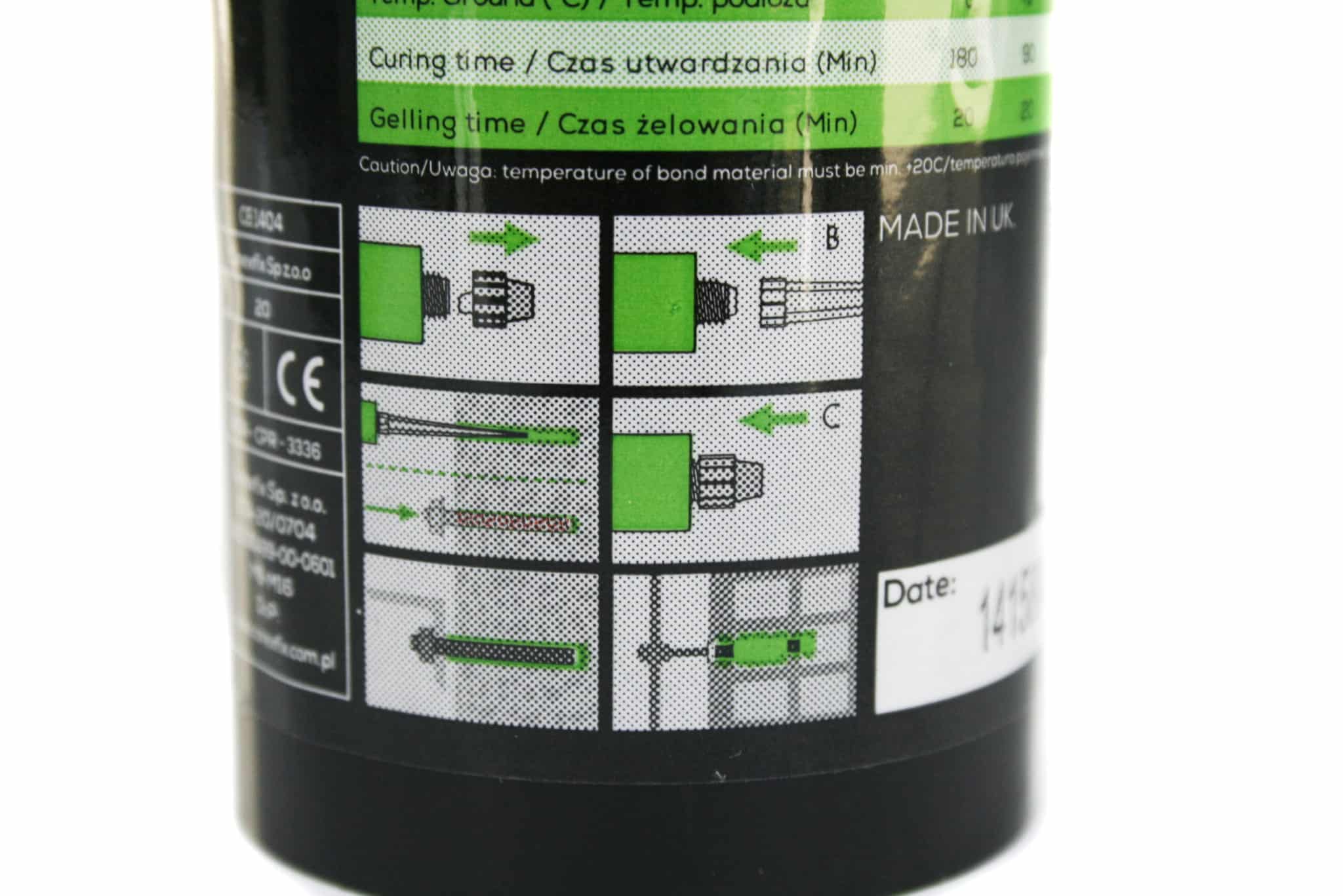 Universal kjemikalieanker 300ml + 2 stk. blandedyse - Bilde 5