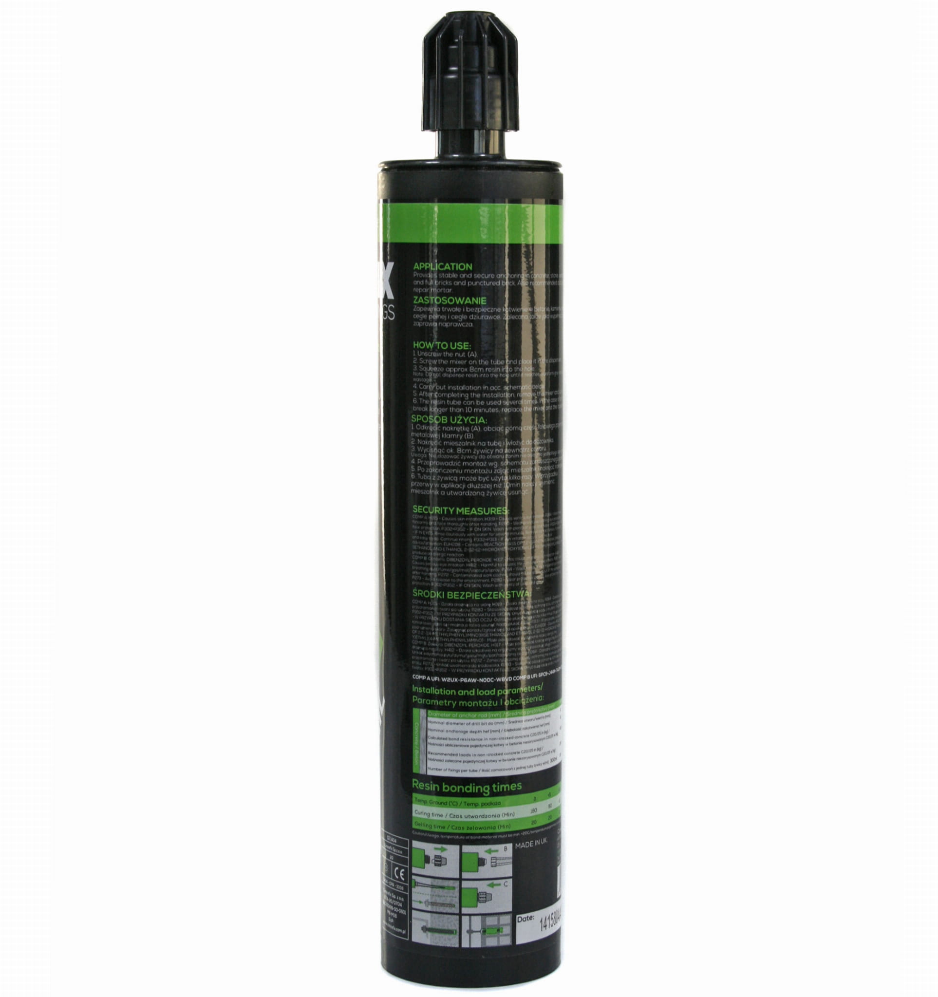 Universal kjemikalieanker 300ml + 2 stk. blandedyse - Bilde 3