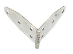 Hengsel 185x40x1,5 type A, AISI 304, SATIN