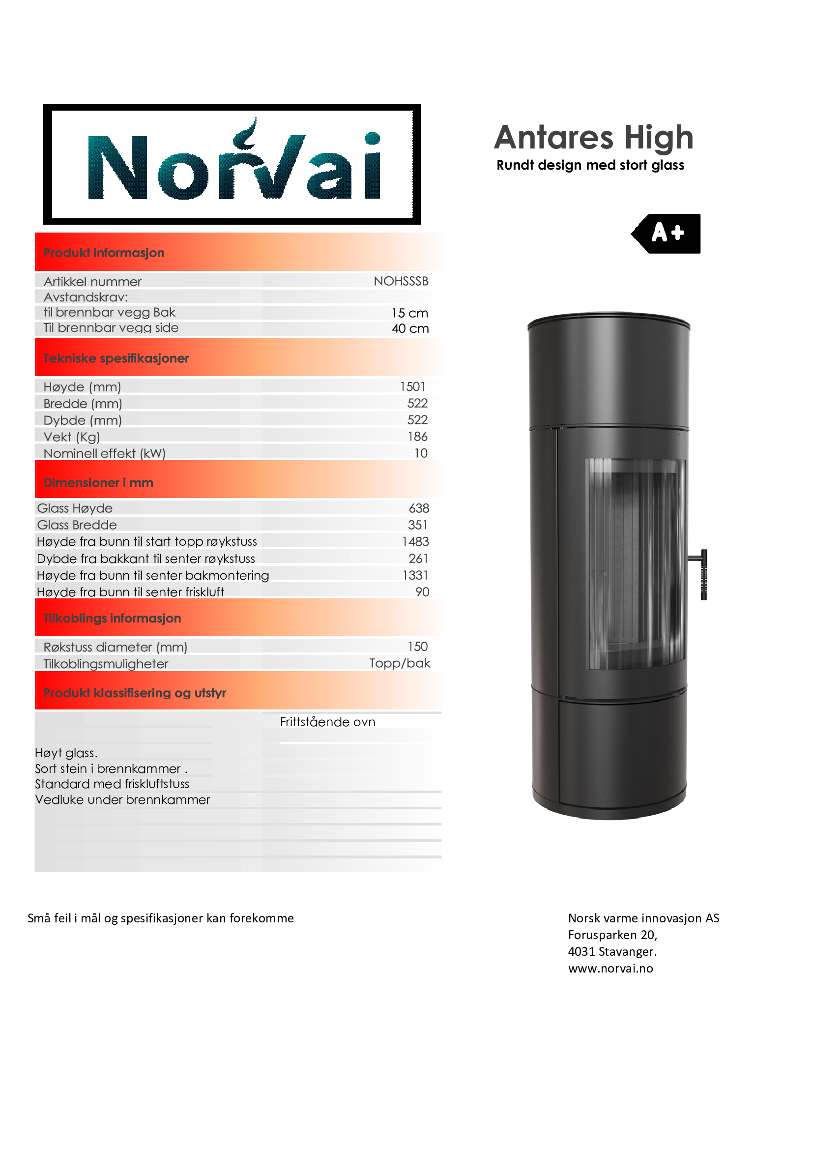 Kratki - ANTARES - Frittstående - Bilde 12