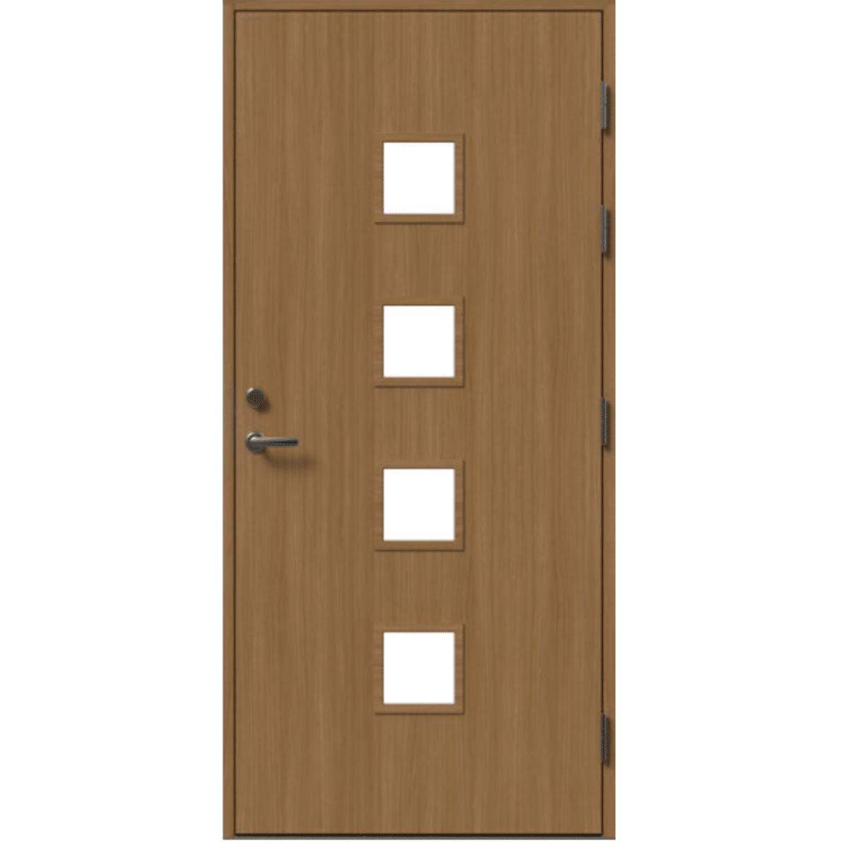 Natural ytterdør NB N405 H4 TEAK