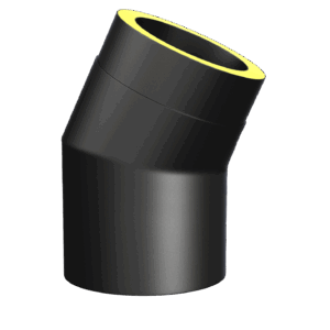 Halvisloret bend ø150 15/30/45gr - Norvai